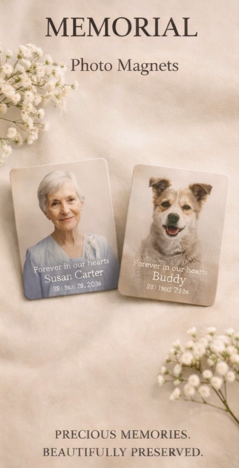 Memorial Photo Magnets