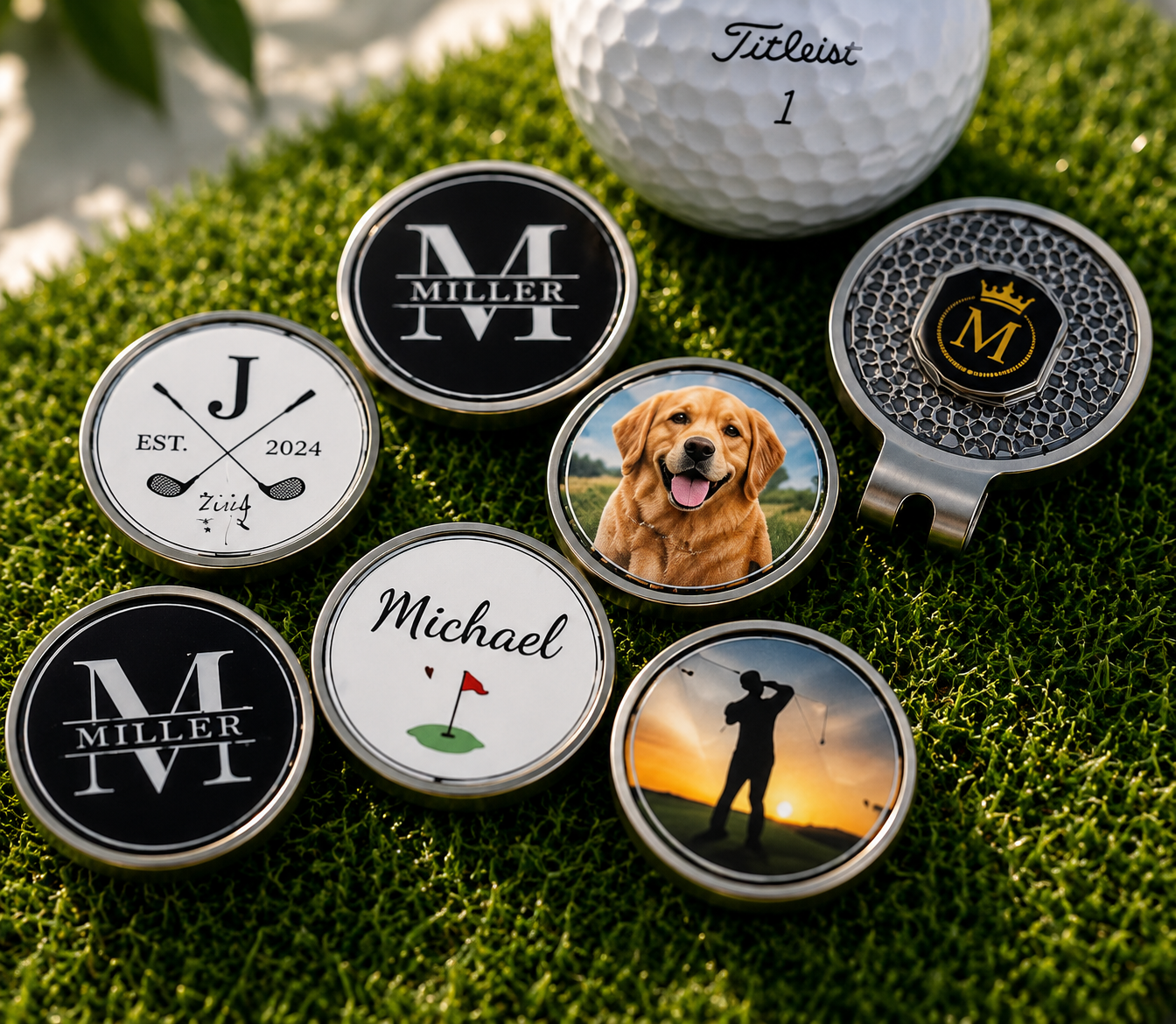 Custom Golf Ball Marker | Personalized Photo, Logo & Name